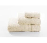 Bentley Priory Linens Supreme 3 piece Matching Towel Set for Bathroom 500GSM Super Soft Cotton Pack contains 1 face flannel, 1 hand towel, 1 bath towel Absorbent and Quick Dry towels (NATURAL)