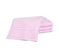 Bentley Priory Linens Supreme Face Flannels for Bathroom 500GSM Super Soft Cotton Pack of 4 Absorbent and Quick Dry Face Cloth Flannel Towels Set 30 x 30cm (BABY PINK)