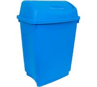 Bentley Swing Top Bin 50 L Blue Plastic