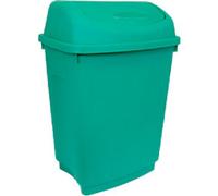 Bentley Swing Top Bin 50 L Green Plastic