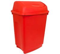 Bentley Swing Top Bin 50 L Red Plastic
