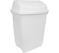 Bentley Swing Top Bin 50 L White Plastic
