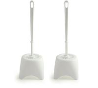Bentley Toilet Brush Set with Potted Holder, White, M (Pack of 2)
