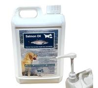 Bentley's Salmon Oil for Dogs & Cats, Natural Omega 3 & 6 Supplement (2.5L WITH PUMP)