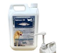 Bentley's Salmon Oil for Dogs & Cats, Natural Omega 3 & 6 Supplement (5L WITH PUMP)