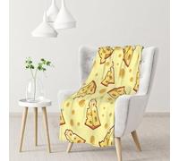 BeNtli Blanket,Warm Flannel Blanket Throw/Blanket Bed Throw for Sofa Office 102X 76 cm,Cheese Food