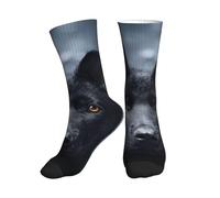 BeNtli Crew Socks,Compression Socks Sports Socks Calf Socks Yoga Socks For Unisex 40 cm,Black German Shepherd Puppy German Shepherd
