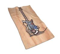 BeNtli Hand Towels, Steampunk Guitar Bathroom Towel Microfiber Soft Face Towels 40×70 CM for Bathroom Gym
