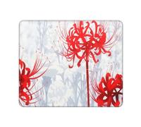BeNtli Mouse Pad,Red Spider Lily Flower,Non-Slip Rubber Base Mousepad,waterproof Mouse Mat 12×10 Inch Work Office