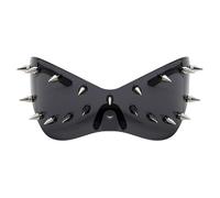 BeNtLi Punk Sunglasses, 1 Piece Of Gothic Spike Rivet Glasses, Personalized Trendy Street Photography Clothing Accessories (Silver)