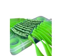 BeNtLi Slingshot Rubber Band Slingshot Player Precision Flat Power Band Replacement, Suitable for Professional Players or Hunting Slingshots 20 Pieces (thickness 0.8 Mm) (2 boxes,0.8mm)
