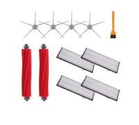 BeNtli Vacuum Cleaner Spare Part Accessories,Main Roll Brush,Mop Rag,Hepa Filter,Side Brush,Compatible For XiaoMi Compatible For Roborock S7 S70 S75 S7Max S7MaxV (Color : 11pcs)