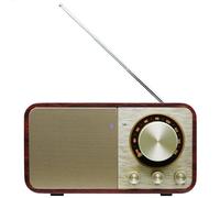 BentMax FM Radio with Bluetooth Retro Bluetooth Speaker Vintage Radio with SD/USB Memory Music Player Function, Wireless Streaming from Smartphone, 10 Hours Playback (Walnut)