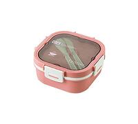 Bento Box for Adults, 1200ml-4 Compartments and Fork Lunch Box Lunch Containers for On-The-Go Meal, Leak-Proof Portable Beto Boxes