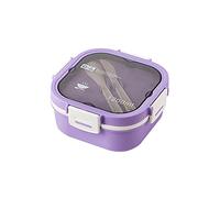 Bento Box for Adults, 1200ml-4 Compartments and Fork Lunch Box Lunch Containers for On-The-Go Meal, Leak-Proof Portable Beto Boxes