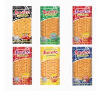 Bento Thai Mixed Seafood Mixed Seafood Snack - Crispy Spicy Seafood Jerky Strips, High Protein Asian Snack, Assorted Flavours 20g, Pack of 5