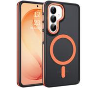 BENTOBEN Case for Samsung Galaxy S26 with Mag-Safe Magnetic for Samsung S26 Translucent Matt Anti-Fingerprint Mobile Phone Case Back Thin Shockproof Protective Case Orange