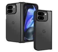 BENTOBEN for Google Pixel 9 Pro Fold Case, Translucent Matte Reveal Logo Slim Thin Shockproof Anti-Yellow Lightweight Women Men Boys Girls Protective Phone Cover Cases for Pixel 9 Pro Fold 8.0", Black