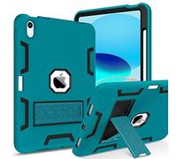 BENTOBEN for iPad 10th Generation Case, for iPad 10th Case 10.9, Slim Fit Kickstand Shockproof Rugged Protection Soft Silicone Bumper Drop Protective Girls Women Boys Kids Tablet Cover, Blue/Black