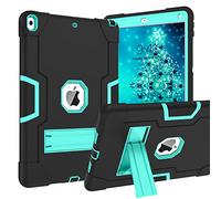 BENTOBEN for iPad Air 3rd Generation Case, iPad Pro 10.5" 2017 Case, 3 Layers Heavy Duty Rugged Shockproof Kickstand Protective Tablet Cover for iPad Air 3 10.5" 2019 /iPad Pro 10.5" 2017, Black/Mint