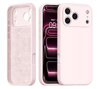 BENTOBEN for iPhone 17 Pro Max Case 6.9" 2025 Magnetic Silicone[Strong Magnet][Full-Body Protective][Military Grade Shockproof] Soft Premium Genuine Liquid Silicone Case for Women Men, Chalk Pink