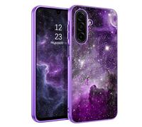 BENTOBEN for Samsung Galaxy A17 5G Case, Glow in The Dark, Slim Fit Hard PC Soft Flexible TPU Bumper Shockproof Drop Protective Women Protective Phone Case for Samsung A17 5G 6.7", Purple Nebula