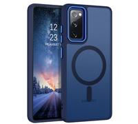 BENTOBEN for Samsung Galaxy S20 FE Phone Case Magnetic [Compatible with MagSafe],Translucent Matte Slim Soft TPU Military Grade Protection Shockproof Cover for Samsung Galaxy S20 FE 4G/5G, Deep Blue