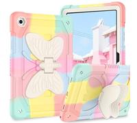 BENTOBEN for Samsung Galaxy Tab A9 Plus Case for Kids, 2 in 1 Heavy Duty Shockproof With Butterfly Stand Full Body Protective Tablet Case for Samsung Galaxy Tab A9+ 11 Inch, Rainbow