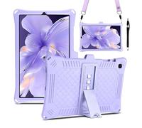BENTOBEN for Samsung Galaxy Tab S6 Lite Tablet Case for Kids, Soft Silicone Heavy Duty Shockproof Protective Case with Stand Pen Holder Shoulder Strap for Samsung Tab S6 Lite 2024/2022/2020,Purple