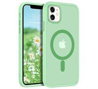 BENTOBEN iPhone 11 Magnetic Case [MagSafe Compatible] Translucent Matte Shockproof Anti-Fingerprint Anti-Scratch Protective Cover for iPhone 11 6.1'' Matcha Green