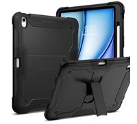 BENTOBEN Kids Case for iPad Air 13 inch 2024 M2, Heavy Duty Hard PC Soft Silicone Shockproof Rugged Full Body Protective Case with Adjustable Stand Pencil Holder for iPad Air 13 inch 2024, Black