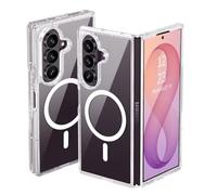 BENTOBEN Magnetic Case for Samsung Galaxy Z Fold 8 Ultra, [Compatible with MagSafe] Ultra Thin Transparent Clear Anti-yellow Military Drop Protection Hard PC Rugged Shockproof Case for Z Fold 8 Ultra