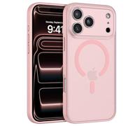 BENTOBEN Magnetic for iPhone 17 Pro Max Case 2025 [Compatible with Magsafe] [Full Camera Wrapped] Translucent Matte Phone Case iPhone 17 Pro Max Slim Shockproof Women Men Protective Cases, Pink