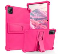BENTOBEN Universal Silicone Case for 10.1 inch tablet, Soft Silicone Case for DOOGEE U10/U9/T10/Blackview Tab7/Tab 8 WiFi/TECLAST/OSCAL/jumper/BENEVE 10"/SGIN 10.1"/HotLight Tab with Stand - Hot Pink
