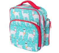 Bentology Insulated Durable and Reusable Lunch Bag with Handle and Pockets Llama
