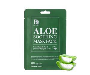 BENTON Aloe Soothing Mask Pack 23g 10 Pack - Aloe & Green Tea Leaf Water Contained Hydrating and Cooling Facial Mask Sheet, Fresh Moisturizing and Cooling Effect