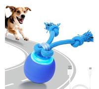 BENTOPAL Interactive Dog Toys Touch Activated Bouncing & Jumping Dog Ball with Rope, Squeaky Doggie Toys to Keep Them Busy
