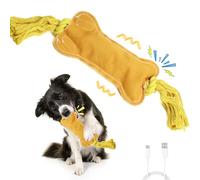 BENTOPAL Interactive Dog Toys Wiggles Tails with Squeaky, Motion Activated Dog Bone Toys (for Small Puppy)