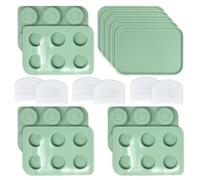 Benty Cakes - The Original CakePuck Baker Bundle - Better than a Cake Pop! Make Chocolate Covered Dessert - BPA Free Silicone - Includes 3 Mold Sets + 5 Trays + 6 Scrapers - Green