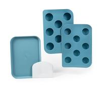 Benty Cakes - The Original Mini Cake Puck Mold Set - Better than a Cake Pop! Make Chocolate Covered Desserts - BPA Free Silicone - Includes 1 Mold Set, 1 Plastic Tray, and 1 Scraper