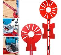 Benustra 5 In 1 Router Circle Cutting Jig, Aluminum Router Jig for Cutting/Routing Circles, Router Milling Groove Bracket for Straight or Cylindrical Edges, Adjustable Router Guide for Woodworking