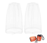 Benvo Head Net Mesh, Protective Cover Mask Face from Insect Bug Bee Mosquito Gnats Any Outdoor Lover Carry Bags (2pcs, White)