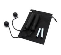 Benvo Ropeless Jump Rope Speed Skipping Rope Cordless with 180g Removable Weights for Double Unders, Exercise, WOD, Boxing, MMA Beachbody Training Fitness (Black)