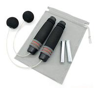 Benvo Weighted Ropeless Jump Rope Crossfit Speed Rope Skipping Rope for Double Unders, Exercise, WOD, Boxing, MMA Beachbody Training Fitness- Updated Version