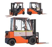 BENVOL Forklift Cover, All-Weather All-Season Use, Universal Type,EVA Transparent Material,600D Silver-Coated Oxford,Waterproof, Windproof, Rainproof and UV-Proof,Forklift Capacity Up to 6000 Lbs