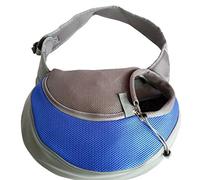 BENWEI Classics Breathable Dog Front Carrying Bags Mesh Comfortable Travel Tote Shoulder Bag For Puppy Cat Small Pets Slings Backpack Carriers (Blue)