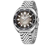 BENYAR Automatic Watches for Men Analog Stainless Steel Mechanical Watch, 50M Waterproof Calendar Luminous Business Men's Wrist Watches, Grey