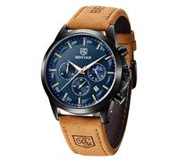 BENYAR Watch for Men Analog Quartz Movement Chronograph Stylish Casual Business Men's Wrist Watch with Stainless Steel Case 30 M Waterproof Luminous Date Watches Elegant Mens Gift