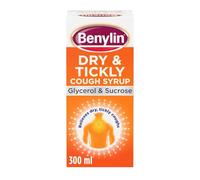 Benylin Dry & Tickly Cough Syrup - Targeted Relief for Your Cough - Cough Medicine for Adults & Children - 300 ml