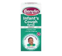 Benylin Infant’s Cough Syrup Apple Flavour (1x 125 ml), Effective Tickly and Dry Cough Medicine, Suitable for Day and Night Use Medicine for Children Aged 3 Months +